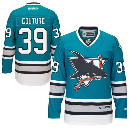 Sharks #39 Logan Couture Teal 25th Anniversary Stitched NHL Jersey - Click Image to Close